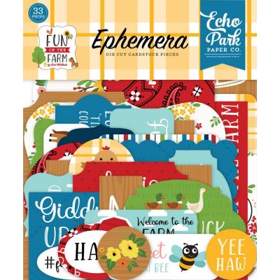 Echo Park Fun On The Farm Die Cuts - Ephemera